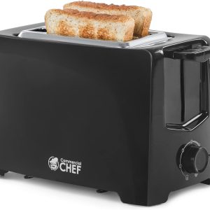 Commercial Chef CCT2201B - 2 Slice Toaster, Black